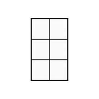 DUSCHWAND - 120 cm x 0.6 cm - Glas - Schwarz - VENTANITA - Schwarz, Glas (120/200cm) - Vente-Unique