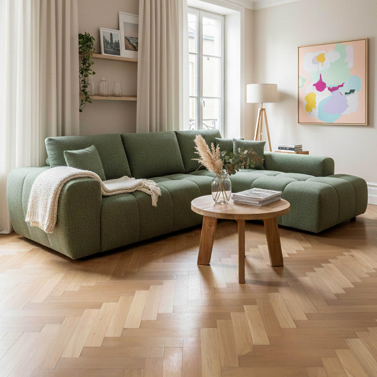 BEISTELLTISCH rund, Braun - Braun, Holz (1/1/37cm) - Oviala