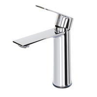 WASCHTISCHARMATUR, 17,5 x 16 cm, silber - Silberfarben, Metall (25/10/20cm) - Vallsero
