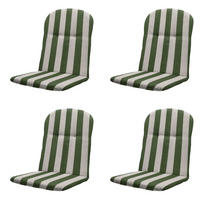 GARTENSTUHLKISSEN Amora - Grün - 45/45/3,5 cm - 4er-Set - Grün, Textil (45/3/45cm) - Madison