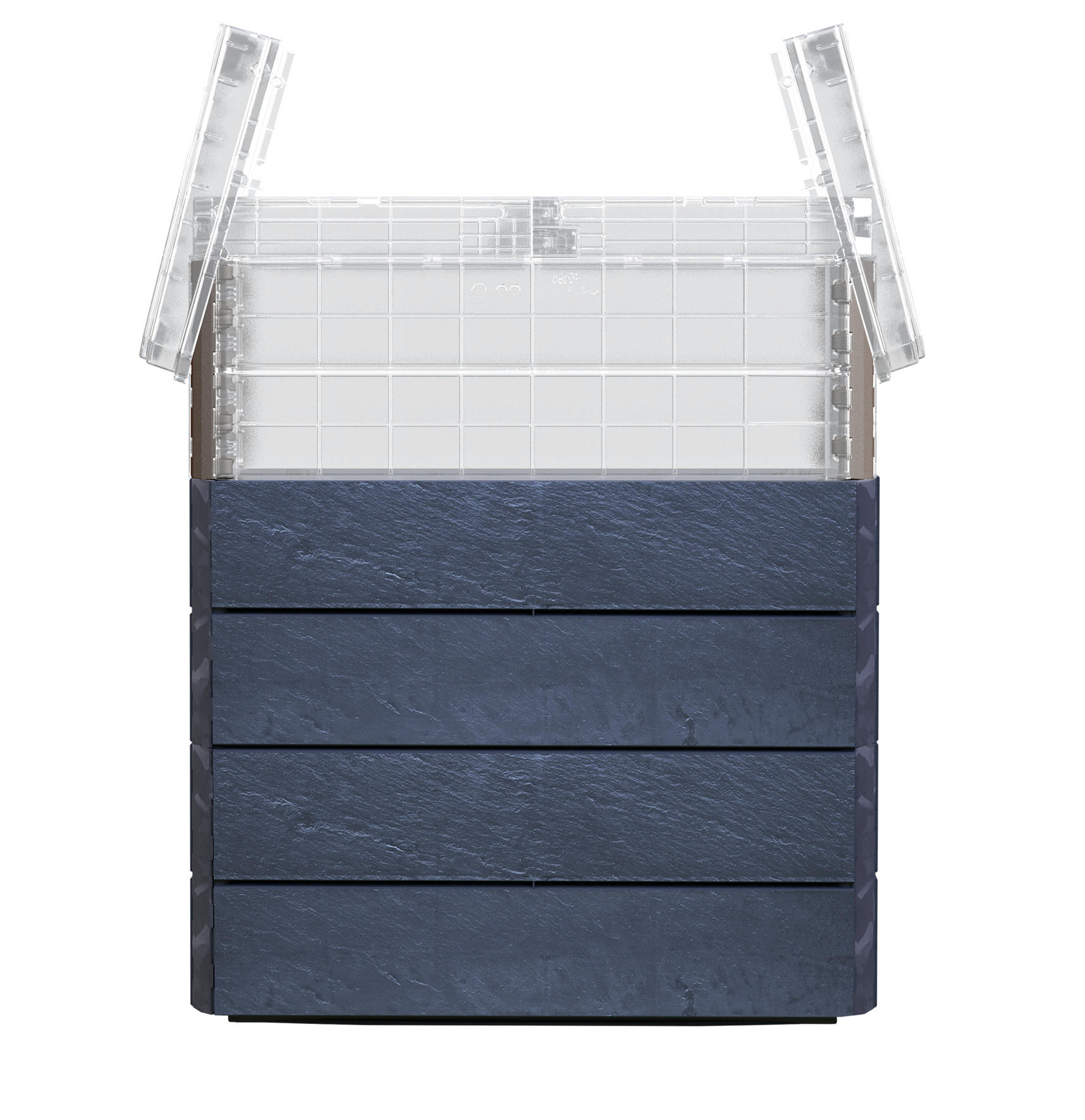 M 85 Hochbeet, , inkl. Wassersparsystem - Anthrazit, Kunststoff (80/85/60cm) - GARANTIA