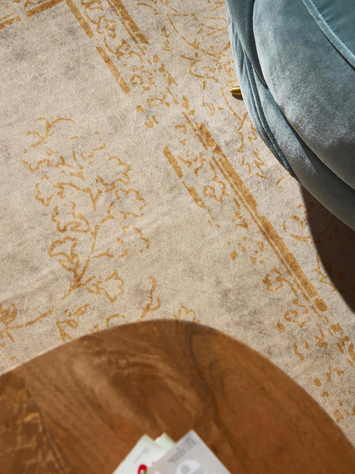 VINTAGE-TEPPICH Miray waschbar 200/300 cm - Beige/Gelb, Kunststoff (200/300cm) - benuta Nest