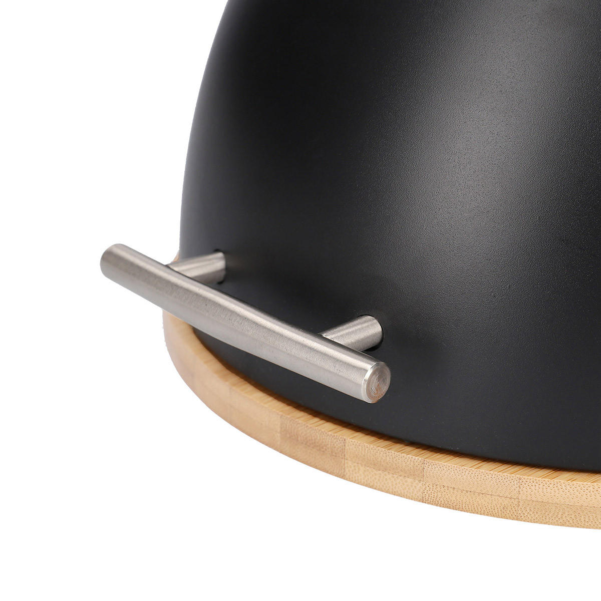 BROTKASTEN Darvin Schwarz 37/26/22 cm - Schwarz, Kunststoff (26/22/37cm) - Homla