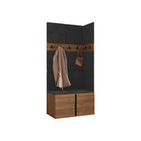 MOBILIER PENTRU HOL Orion I - culoare lemn de nuc/antracit, material plastic/compozit lemnos (84/186/46cm) - MIRJAN24