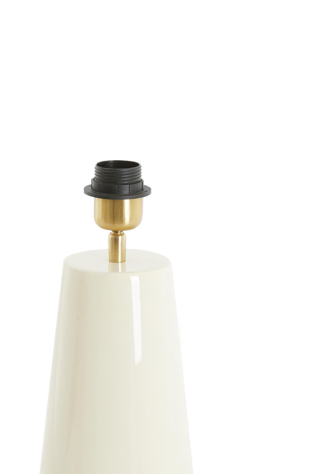 LAMPENFUSS Yelos Weiß Ø16,5/35 cm - Weiß, Metall (16.5/16.5/35cm) - Light & Living