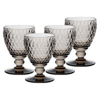 WEISSWEINGLÄSER Boston Coloured Smoke 230 ml 4er Set - Grau, Glas (0.23L) - Villeroy & Boch