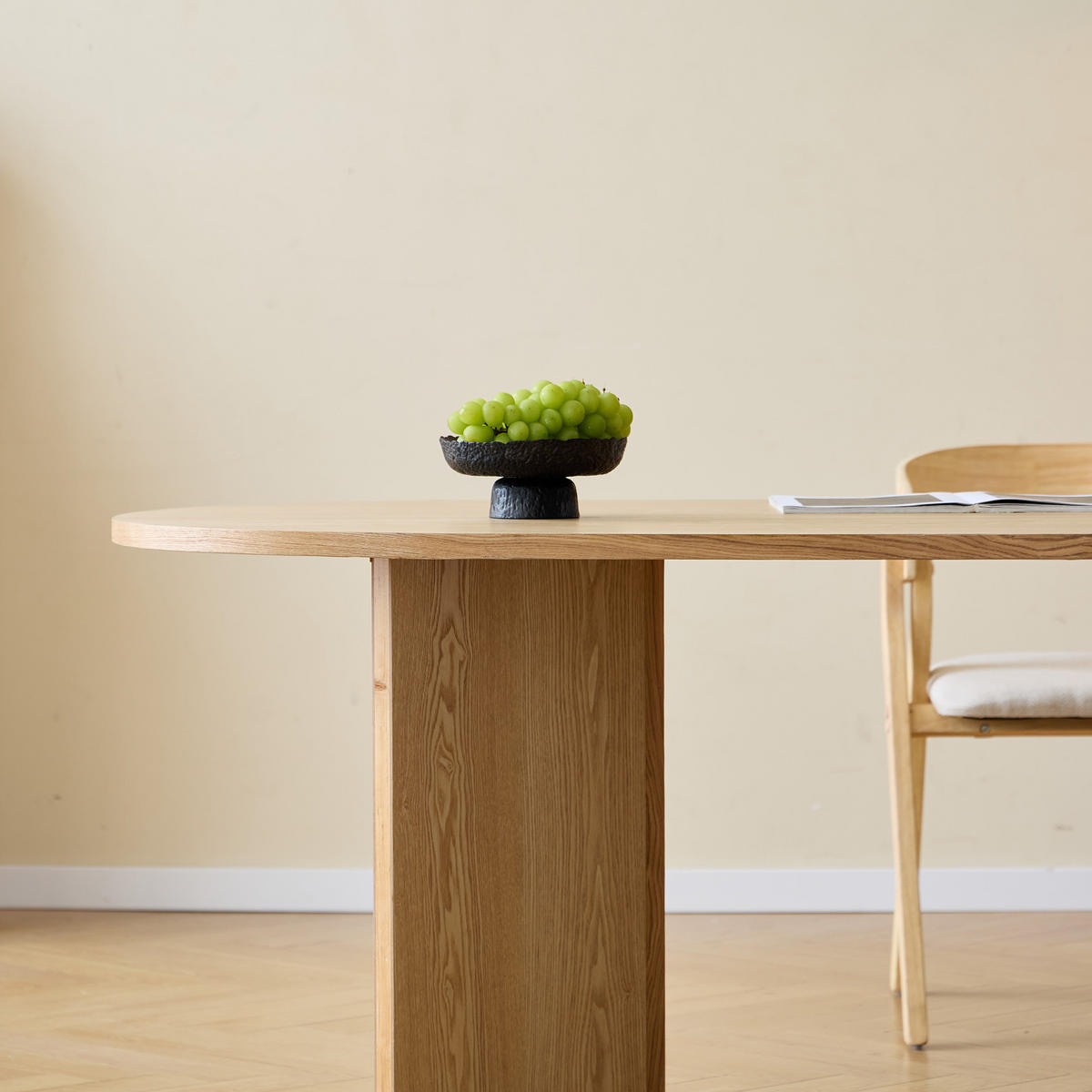 ESSTISCH Oval Braun 120 x 75 x 75 (cm) - Braun, Holz (90/180/74cm) - Nordlys