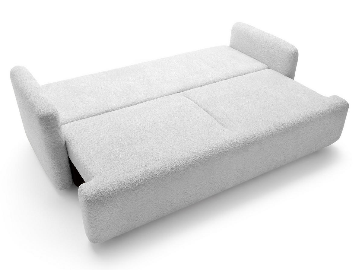 SCHLAFSOFA Lambina Hellgrau Boucle - Hellgrau/Schwarz, Kunststoff/Textil (227/92/104cm) - Selsey