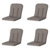 GARTENSTUHLKISSEN Rippe 94/48 cm 4er-Set - Braun, Textil (48/5/94cm) - Madison