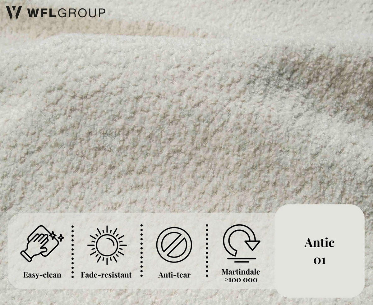 SCHLAFSOFA Milla mit Bettkasten, Creme Weiß 205/97/85 cm - Schwarz/Weiß, Textil/Metall (205/97/85cm) - WFL GROUP