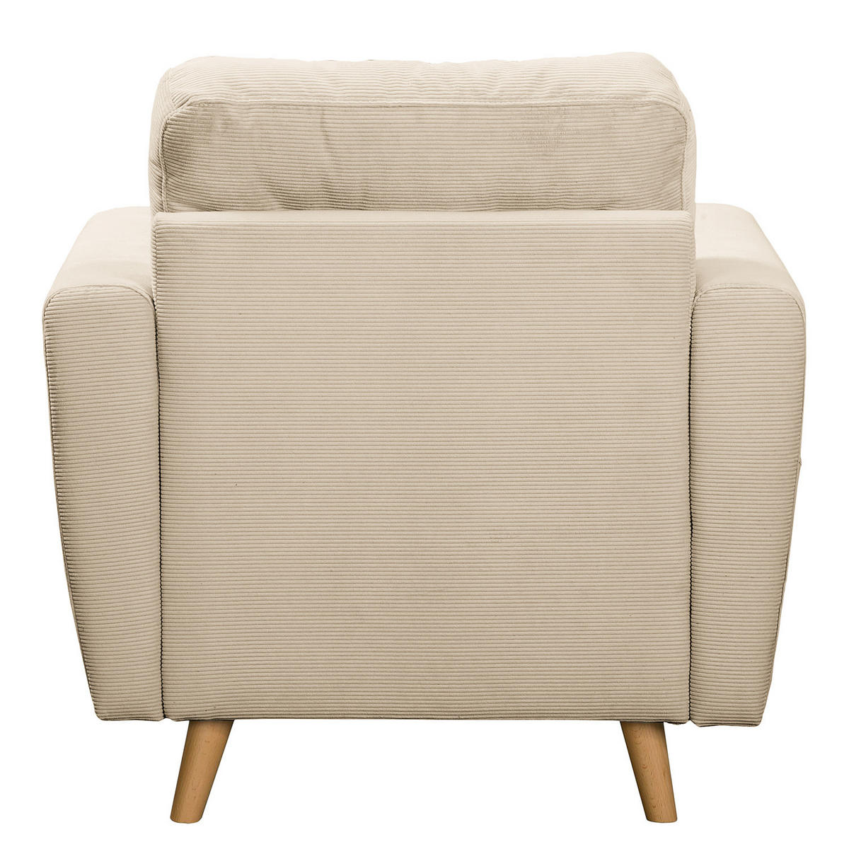 SESSEL - Beige/Braun, Holz/Textil (80/90/87cm) - home24