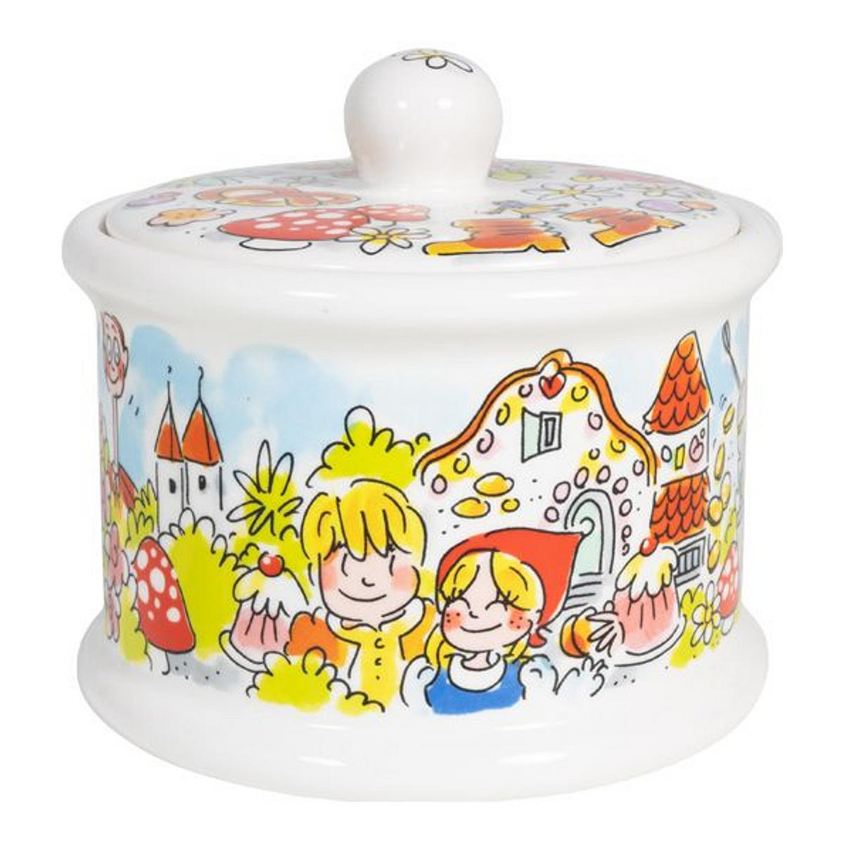 VORRATSDOSE Aschenputtel in Bunt - 500 ml - Multicolor, Keramik (14/13/14.3cm) - Blond Amsterdam