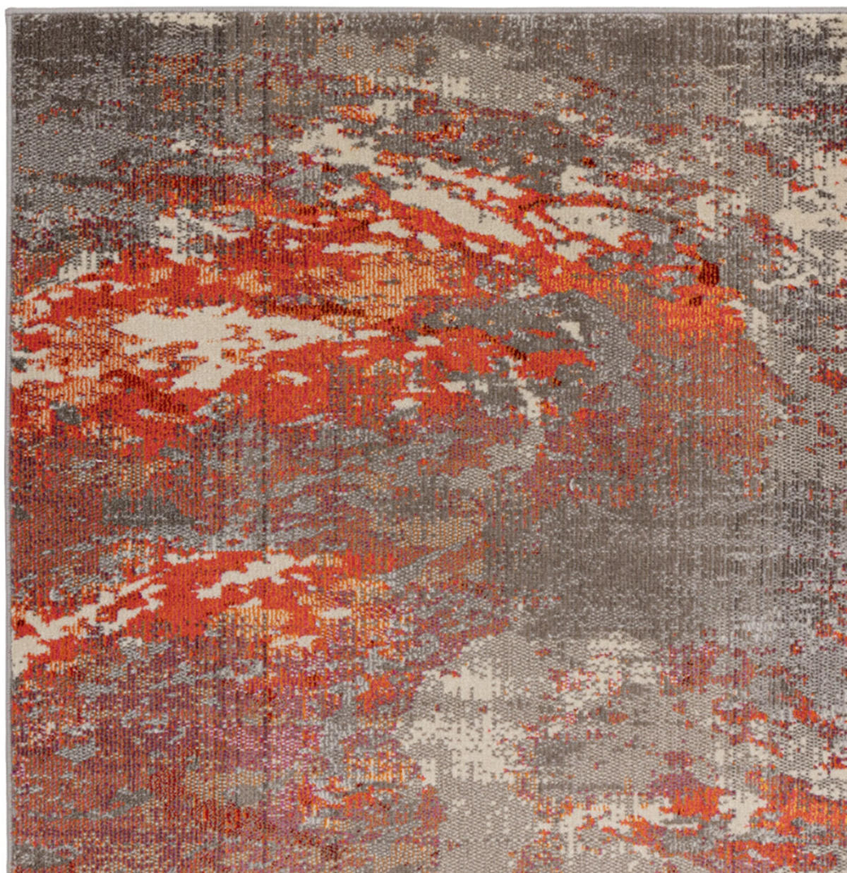 TEPPICH modern Flachgewebe VOLCANO Rot 120 x 170 cm - Rot, Textil (120/170cm) - Novatrend