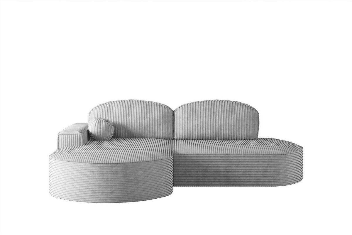 ECKSOFA Girona Mit Schlaffunktion - Hellgrau, Holzwerkstoff/Textil (278/179cm) - Fun Möbel