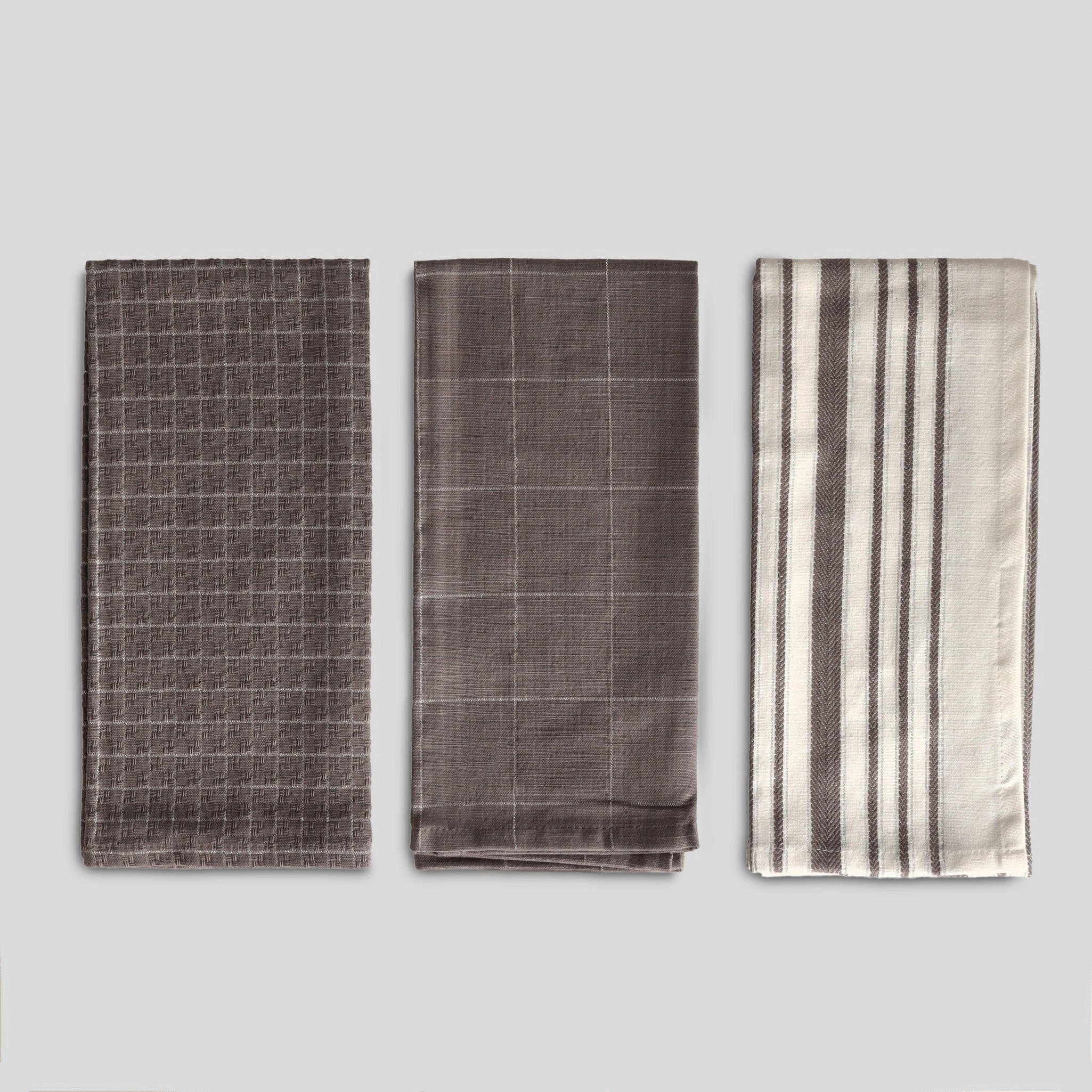 KÜCHENHANDTUCH-SET Trini - Grau, Textil (40/60cm) - home&you
