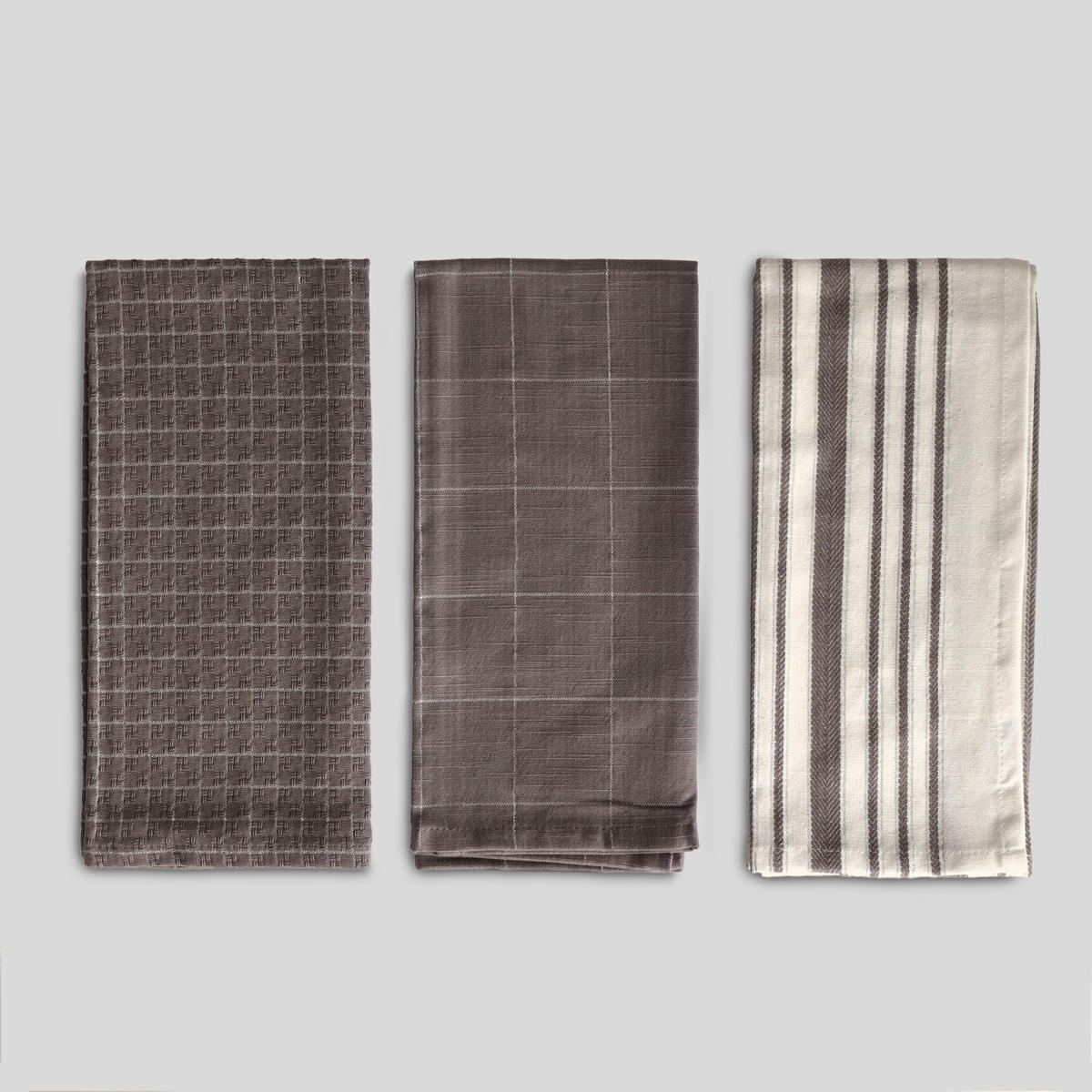KÜCHENHANDTUCH-SET Trini - Grau, Textil (40/60cm) - home&you