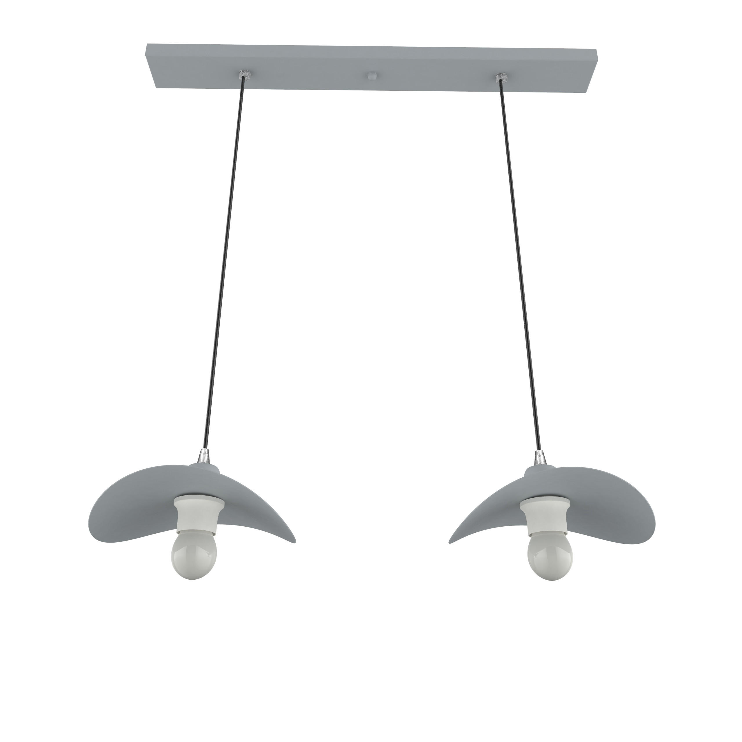 Lumicom Hängeleuchte Grau 30x120x25 cm