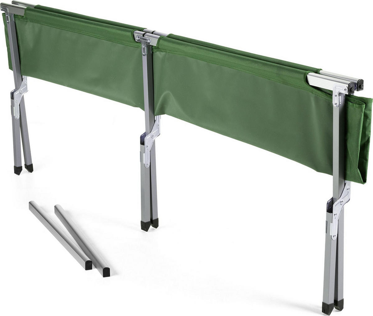 CAMPINGBETT 203/62/45 cm - Grün, Textil/Metall (203/45/62cm) - Outtec
