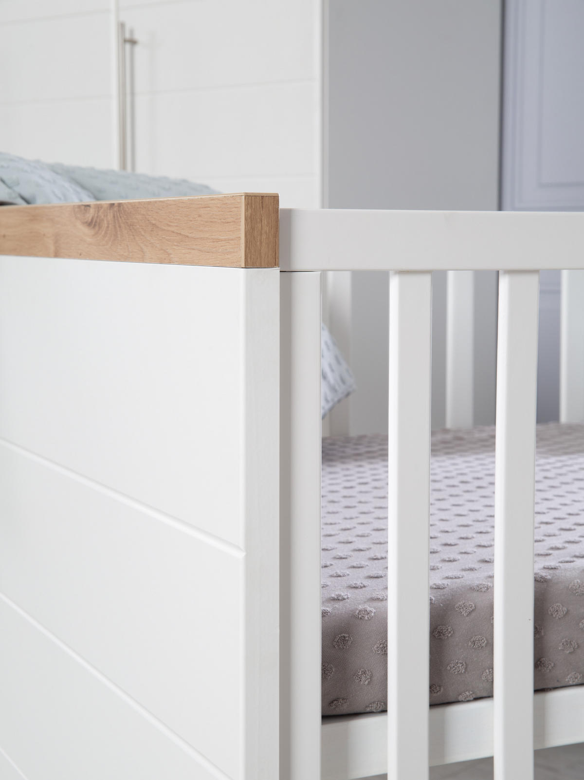 BABYZIMMER-SET Nele 3-teilig - Weiß, Holzwerkstoff (76/81/144cm) - Roba