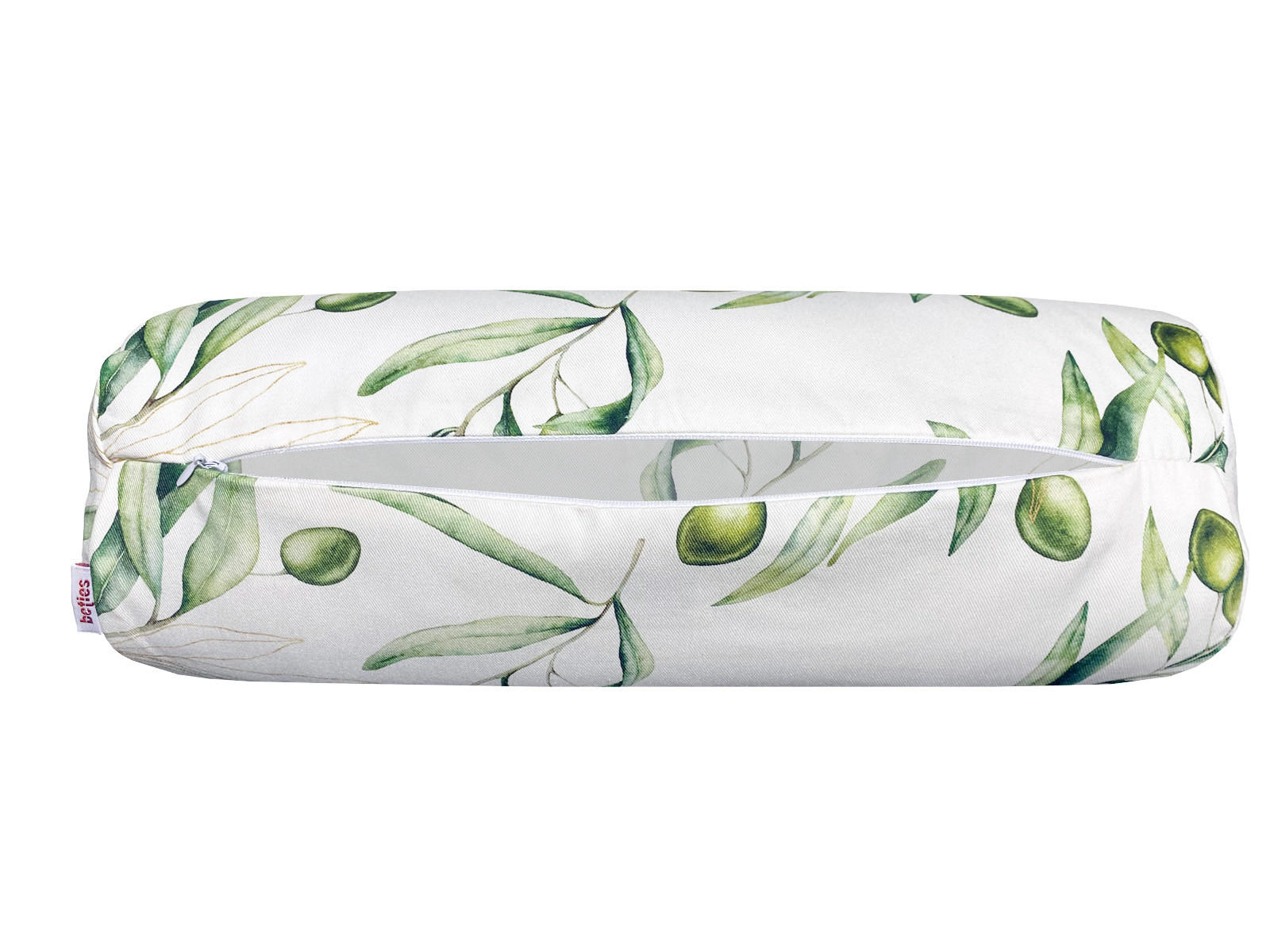 NACKENROLLENHÜLLE Italy Collection Oliven 15/40 cm - Ecru/Multicolor, Textil (15/40cm) - beties Heimtextil