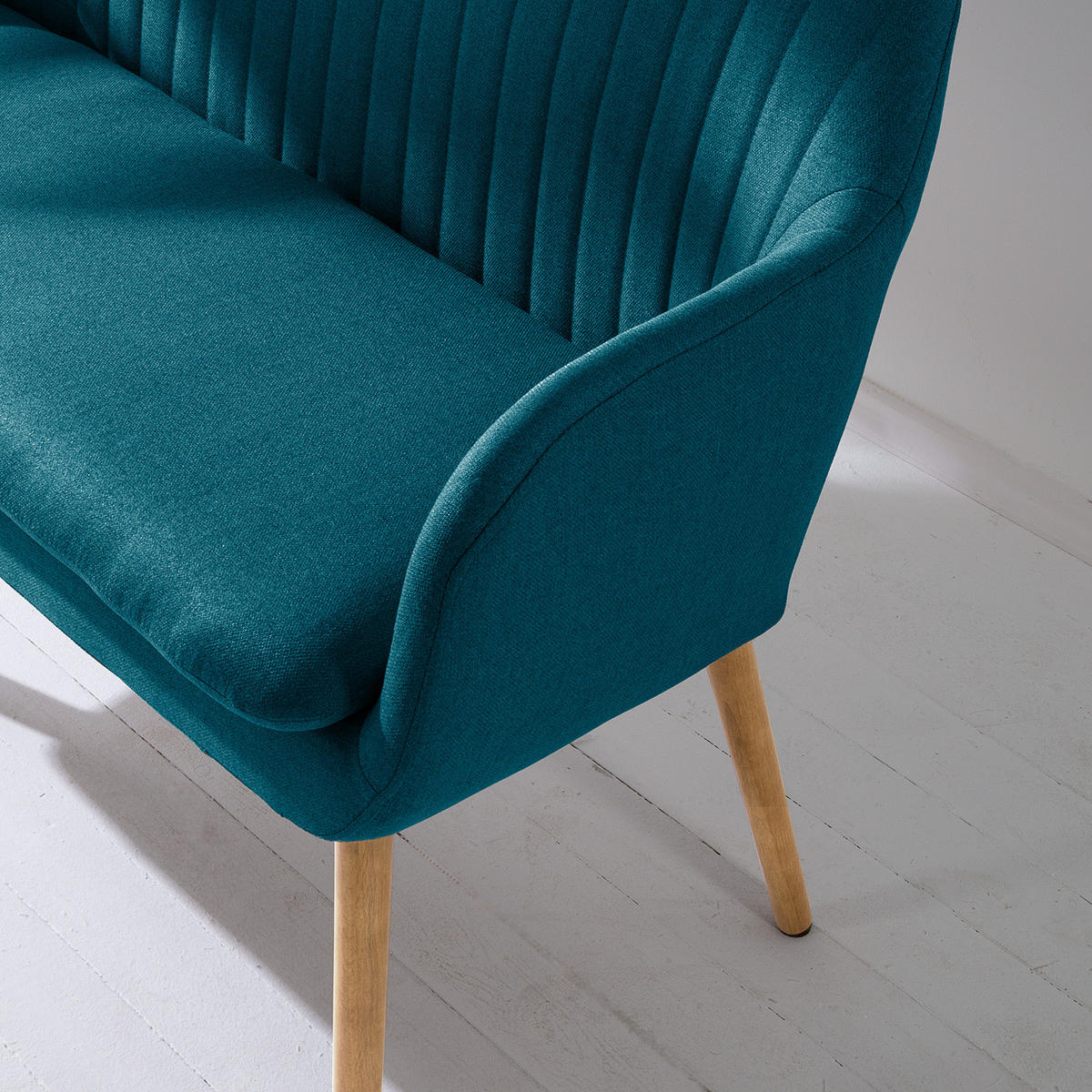 KÜCHENSOFA - Petrol, Eichenholz/Holz (130/85/62cm) - home24