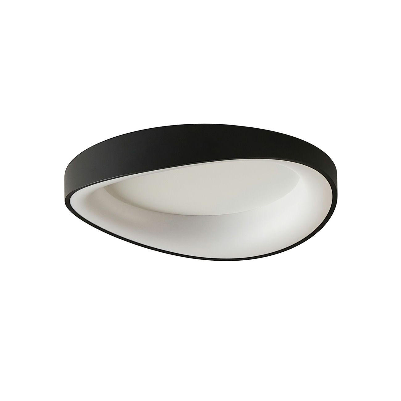 DECKENLEUCHTE Belina, Schwarz, 9cm - Schwarz, Metall (9/52/9cm) - KOSILUM