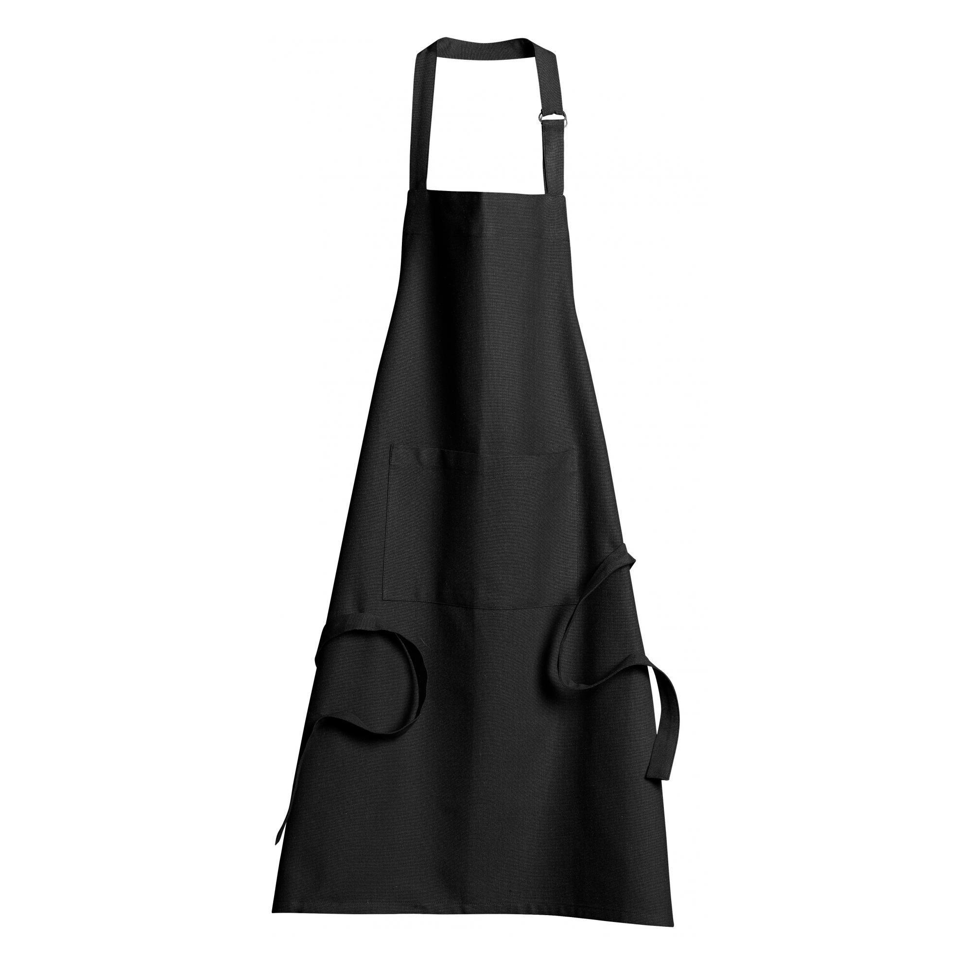 KÜCHENSCHÜRZE Dario schwarz 85 x 72 cm - Schwarz, Textil (85/72cm) - Winkler