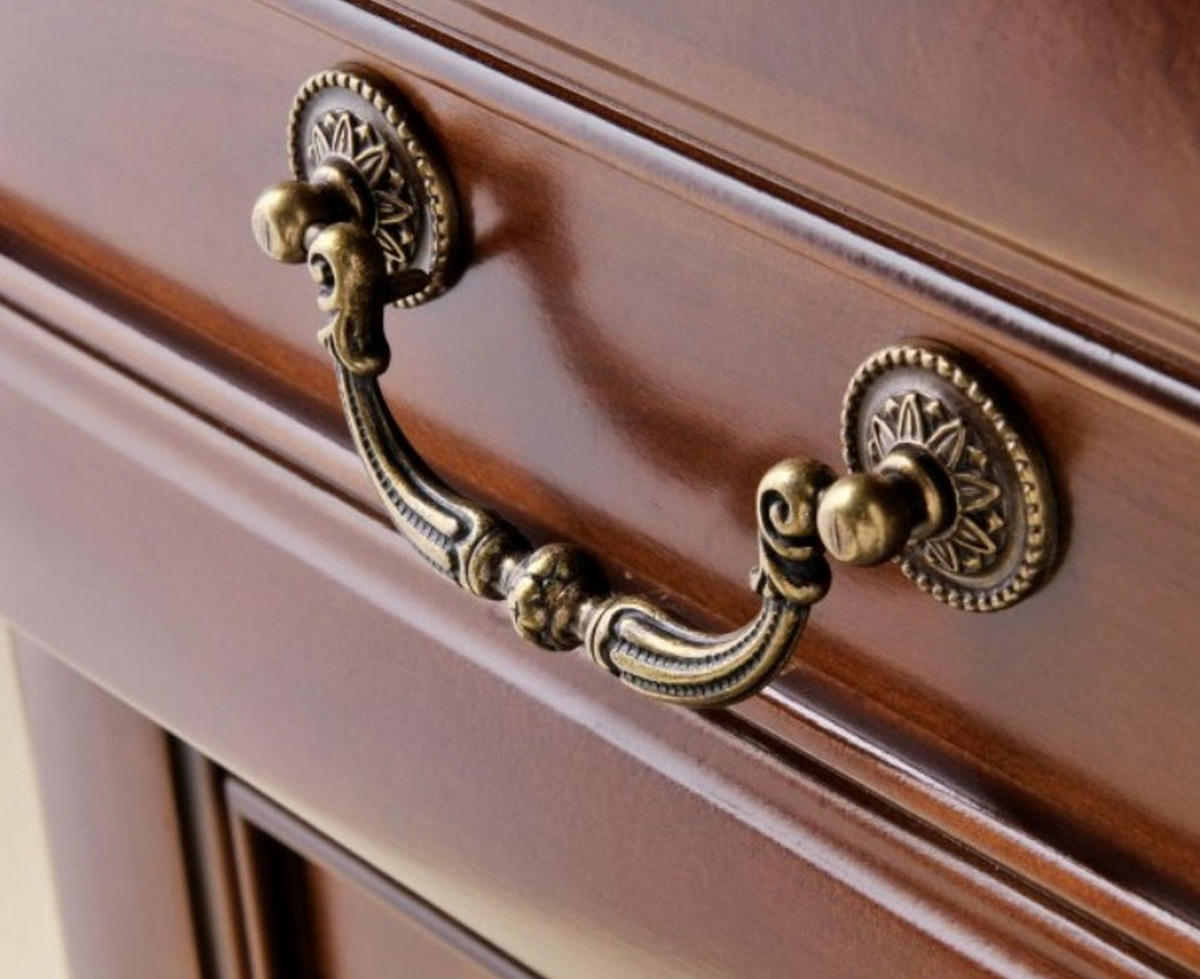 HÄNGEGRIFF Klappgriff Möbelgriff Altmessing Messing brüniert Landhausstil - Messingfarben, Metall (0.01/1/12.6cm)