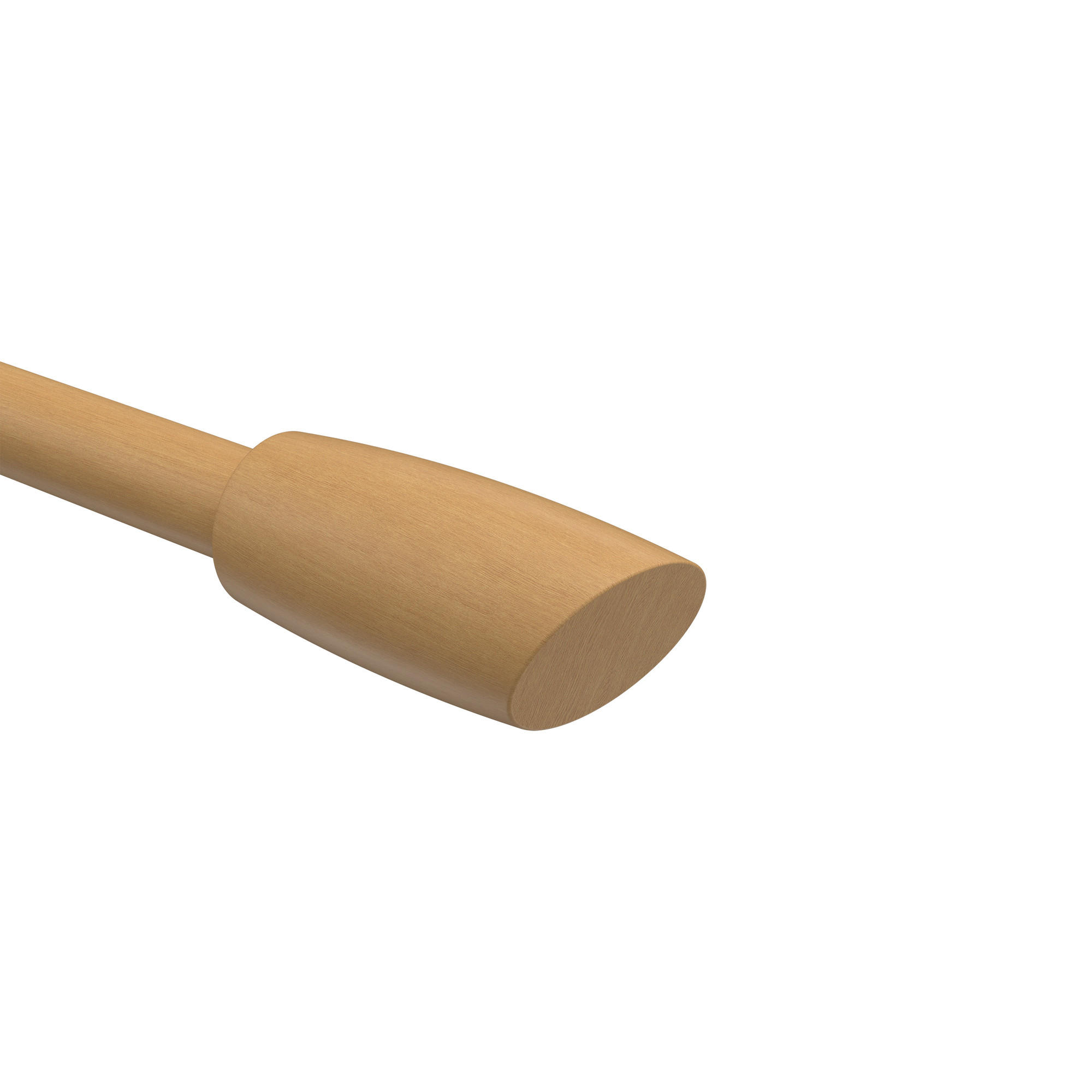 ENDSTÜCKE FÜR GARDINENSTANGEN 20 mm Ø, Etta Buche, Packung 2 Stück - Buchefarben, Holz (7/3/3cm) - INTERDECO