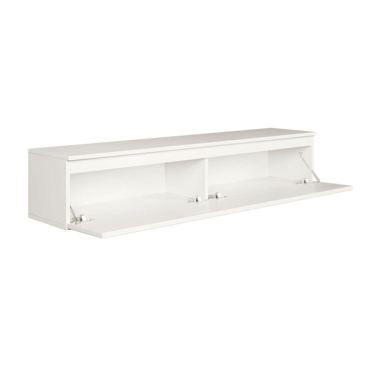 TV stolek Bemmi bílý 150/28/32 cm - bílá, kompozitní dřevo (150/28.4/31.8cm) - Selsey