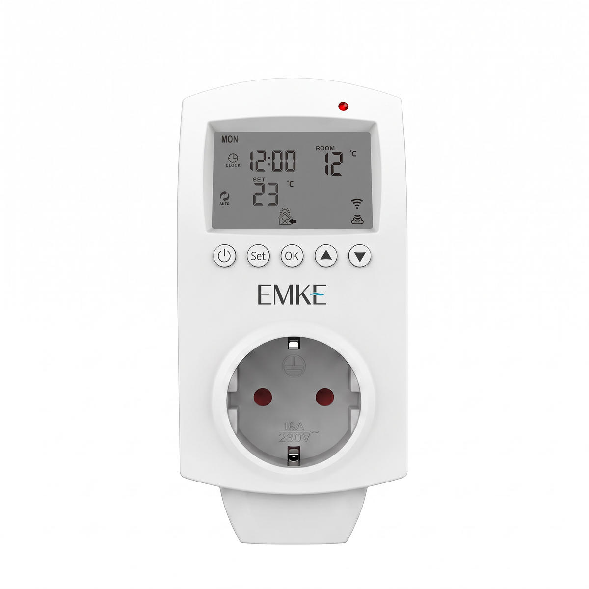 THERMOSTATKOPF Weiß 14/7,7/6,7 cm - Weiß, Kunststoff (7.7/14/6.7cm) - EMKE
