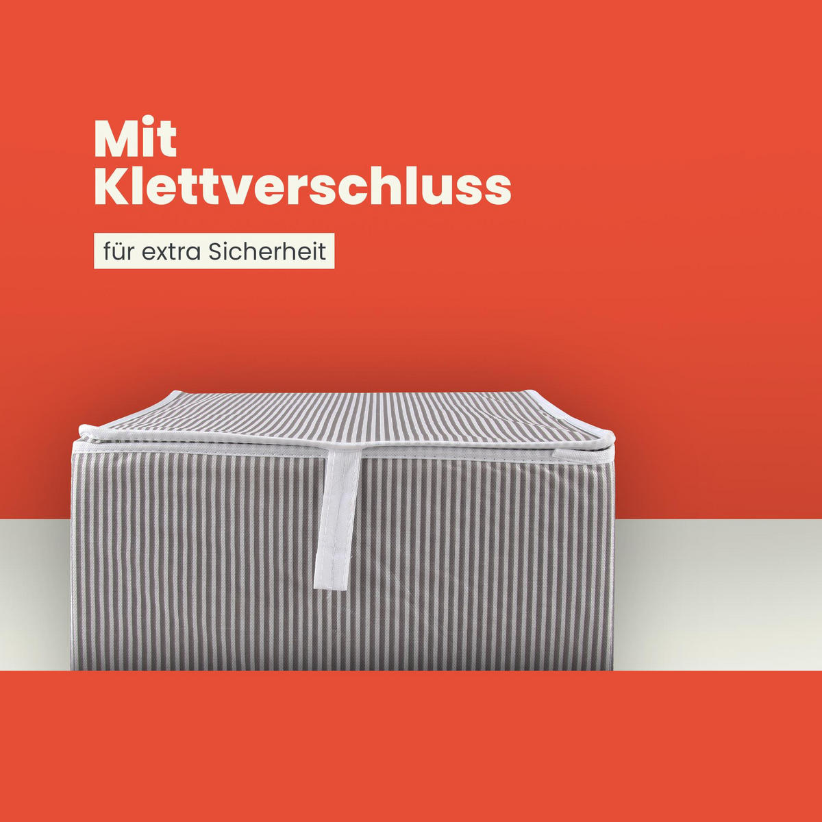 AUFBEWAHRUNGSBOX Stoff mit Holzgriffen faltbar 40x30x26 cm - Grau, Textil (30/26/40cm) - Bestlivings