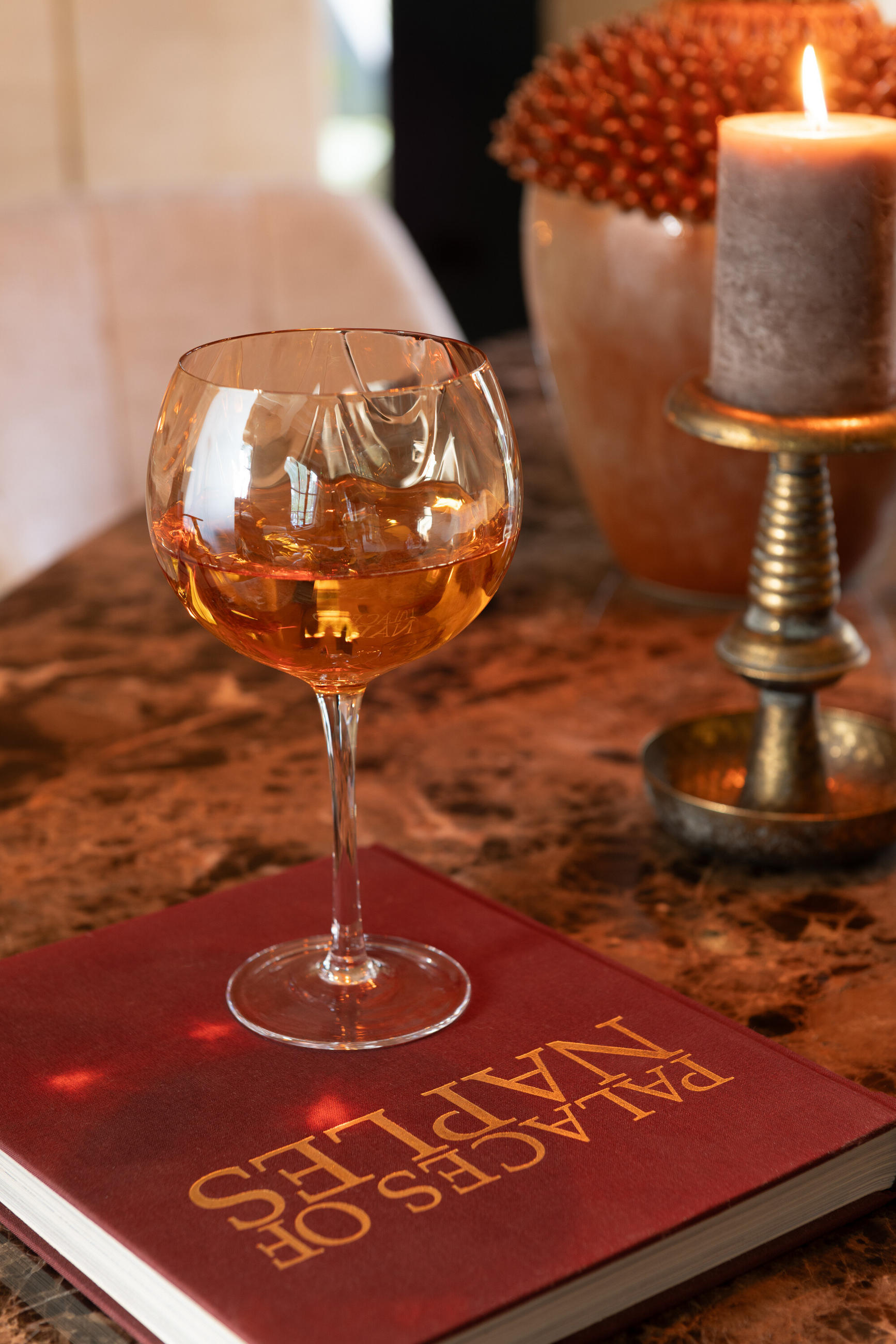 DUFTKERZE ZART - Hellrosa - XL - 95 Std. - 6er set - Altrosa, Paraffin (10/15cm) - J-Line