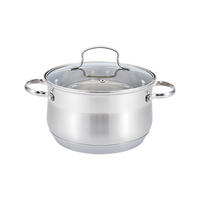 TOPF Silber 34/24/14.5 cm MR351224 - Silberfarben, Metall (24cm) - Maestro 