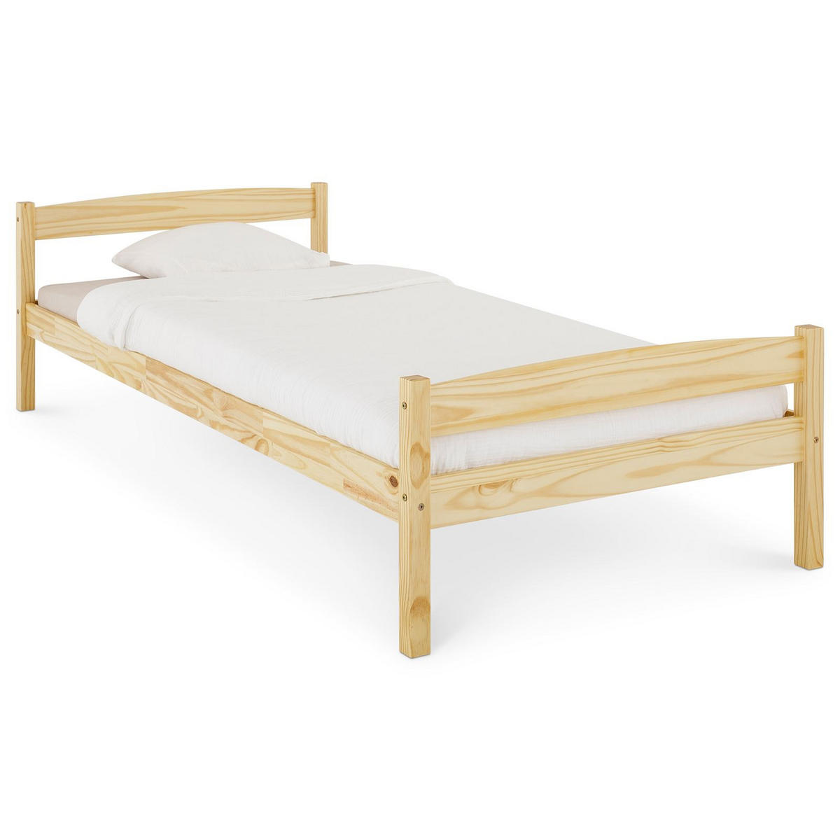 EINZELBETT BORIS 90X200 CM - Naturfarben, Holz (90/200cm) - IDIMEX