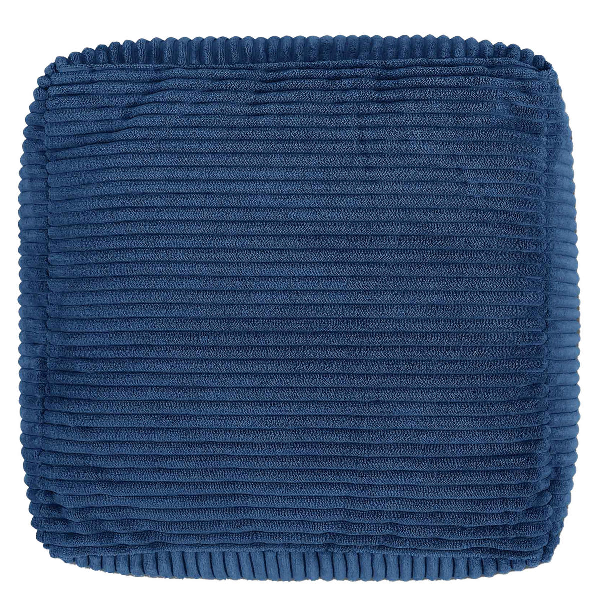 SITZPOUF Amara - Blau, Textil (42/24/42cm) - icon