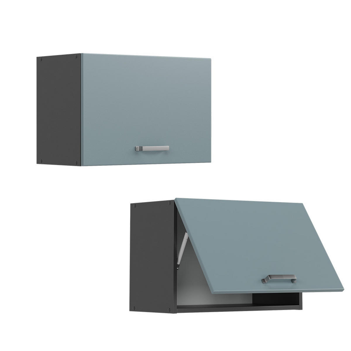 HÄNGESCHRANK R-Line Blau-Grau 60 cm Flach - Anthrazit/Blaugrau, Holzwerkstoff (60/40/31cm) - Vicco