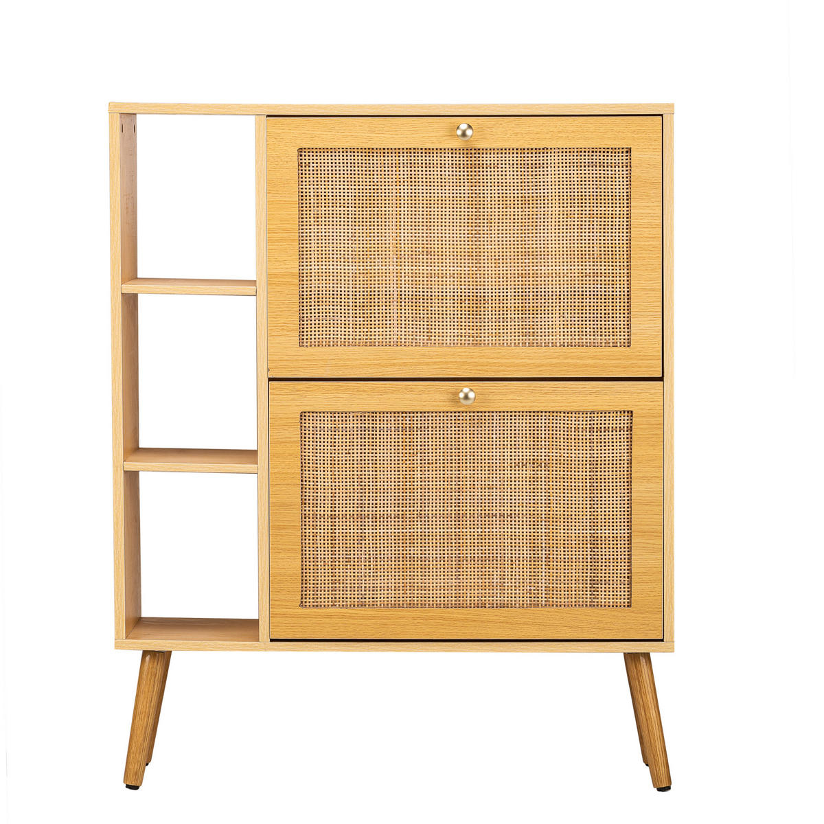 SCHUHSCHRANK Buchenholz Braun - Braun, Holz (80/99/24cm) - Nordlys
