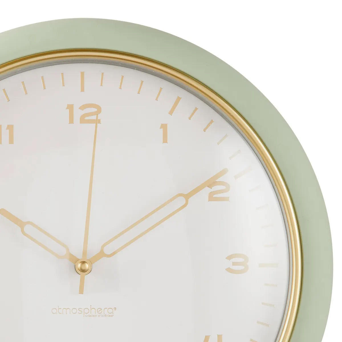 WANDUHR Clarrise Ø 28 cm - Grün, Kunststoff (5.7/28/28cm) - Atmosphera Createur d´interieur