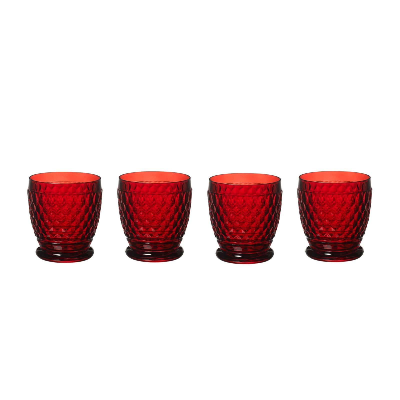 BECHER Boston Coloured Rot 330 ml 4er Set - Rot, Glas (0.33L) - Villeroy & Boch