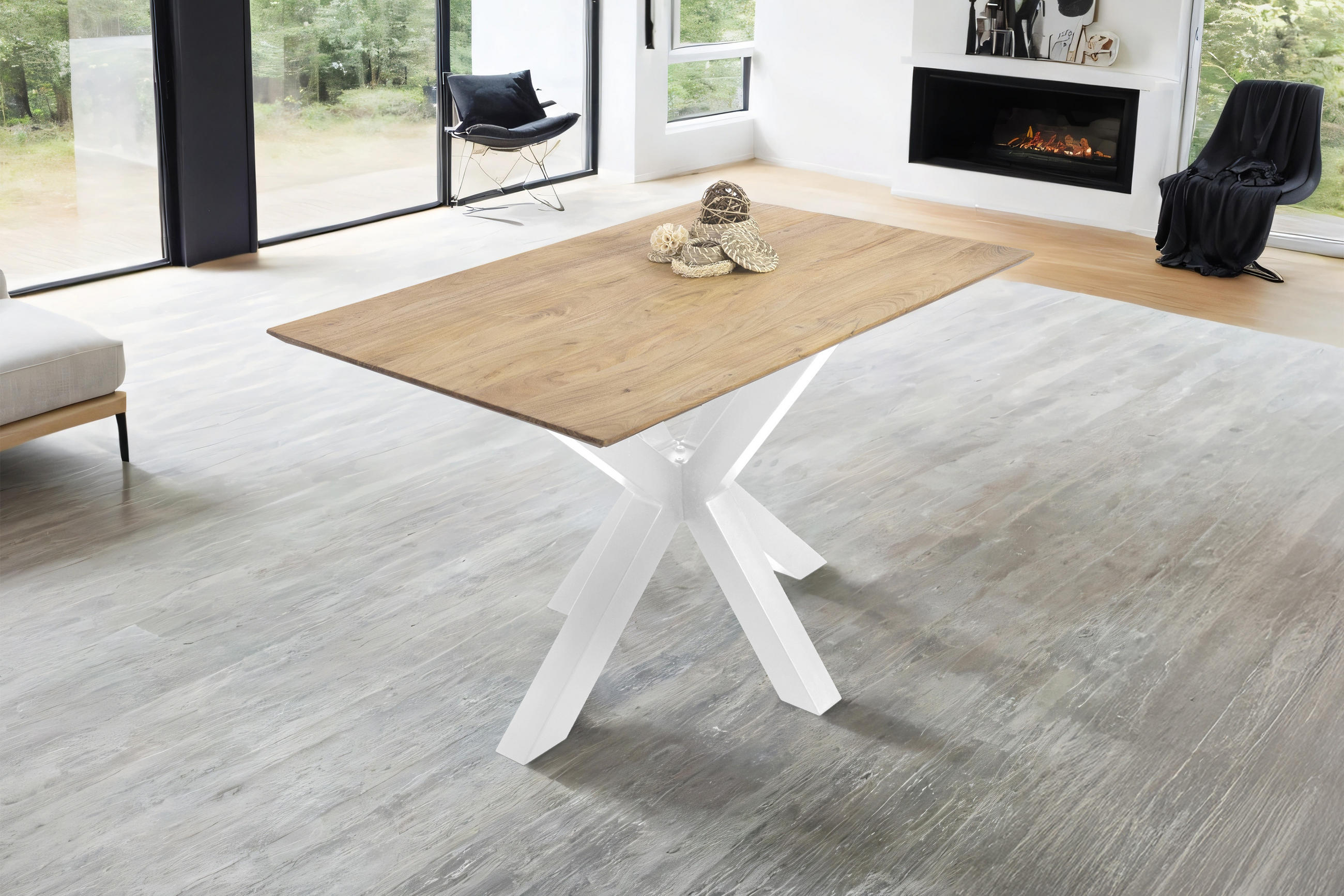 ESSTISCH DEAN - Alteiche/Eichefarben, Holz (140/77cm) - SAM