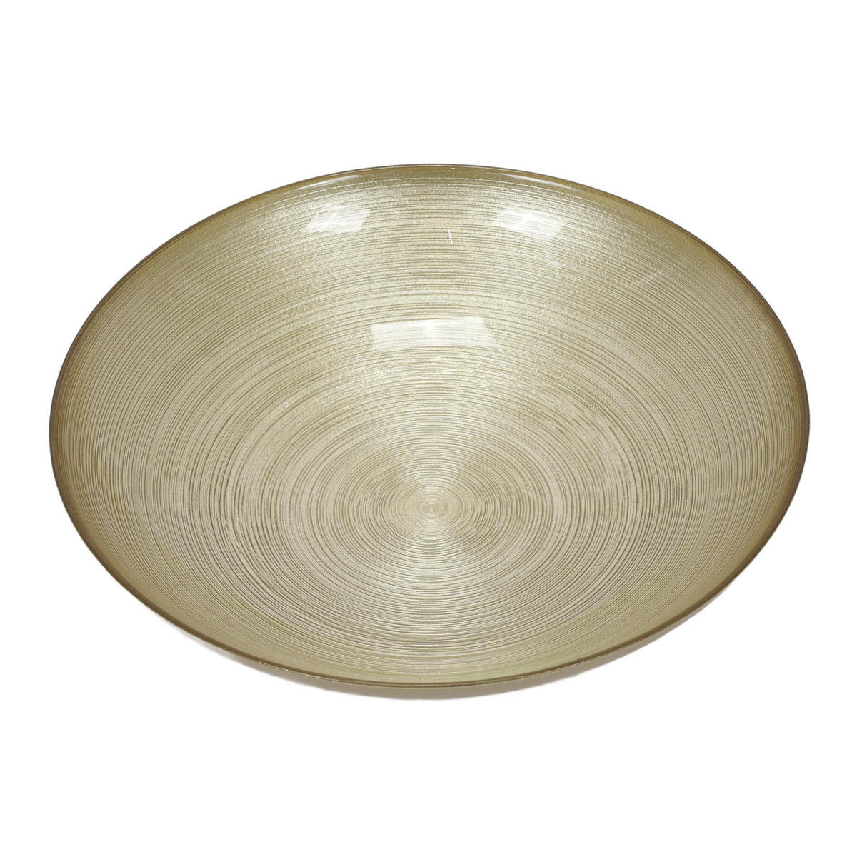 DEKOSCHALE aus Glas Golden 30/30/6 cm - Goldfarben, Glas (30/6/30cm) - Home Styling Collection