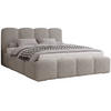 POLSTERBETT 200x200 cm Zenna Boucle mit Bettkasten, Lattenrost, Hellgrau - Hellgrau, Holz/Textil (200/200cm) - Emporius