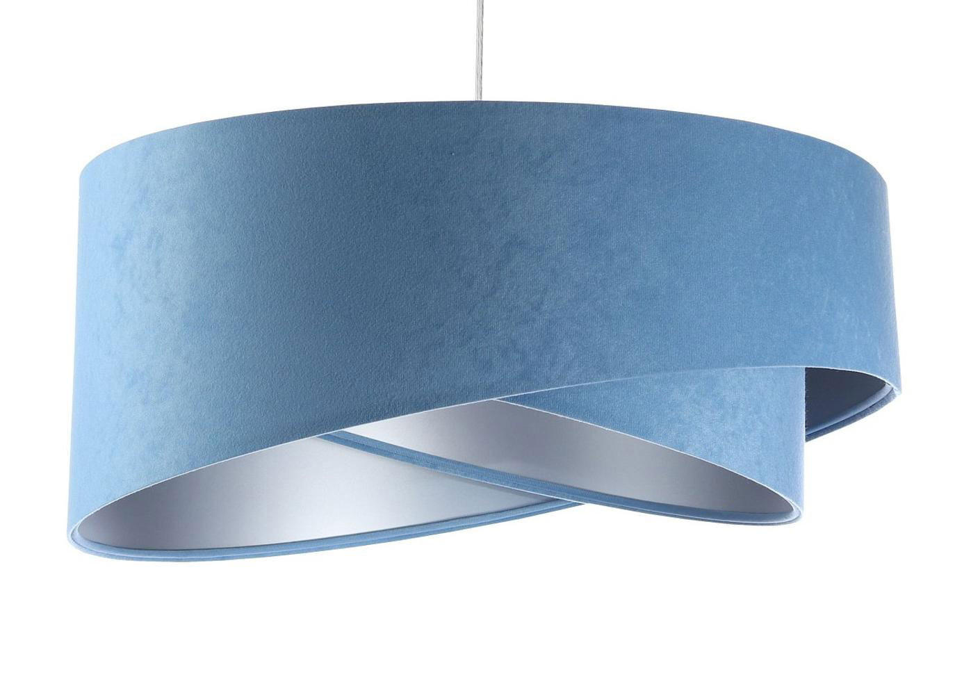 HÄNGELEUCHTE Blau 50/23 cm - Silberfarben, Kunststoff (50/1.3/23cm) - ONZENO