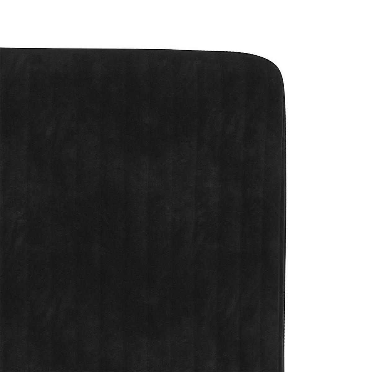 ESSZIMMERSTÜHLE 2 Stk. Schwarz Samt 45*54*83cm - Schwarz, Metall (45/83/54cm) - ZMH