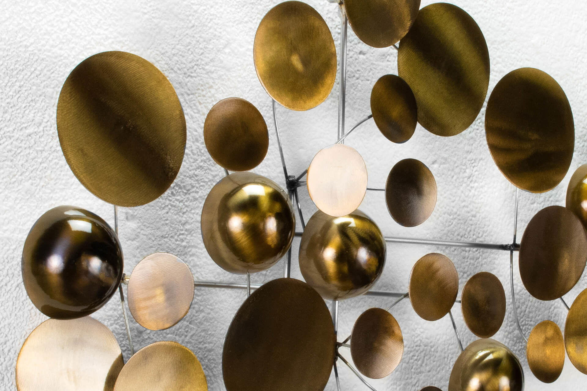 WANDDEKO Braun 90/61 cm - Braun, Metall (2.3/61/7cm) - KUNSTLOFT