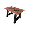 ESSTISCH POLLY - Schwarz/Braun, Holz/Metall (80/120/77cm) - SAM