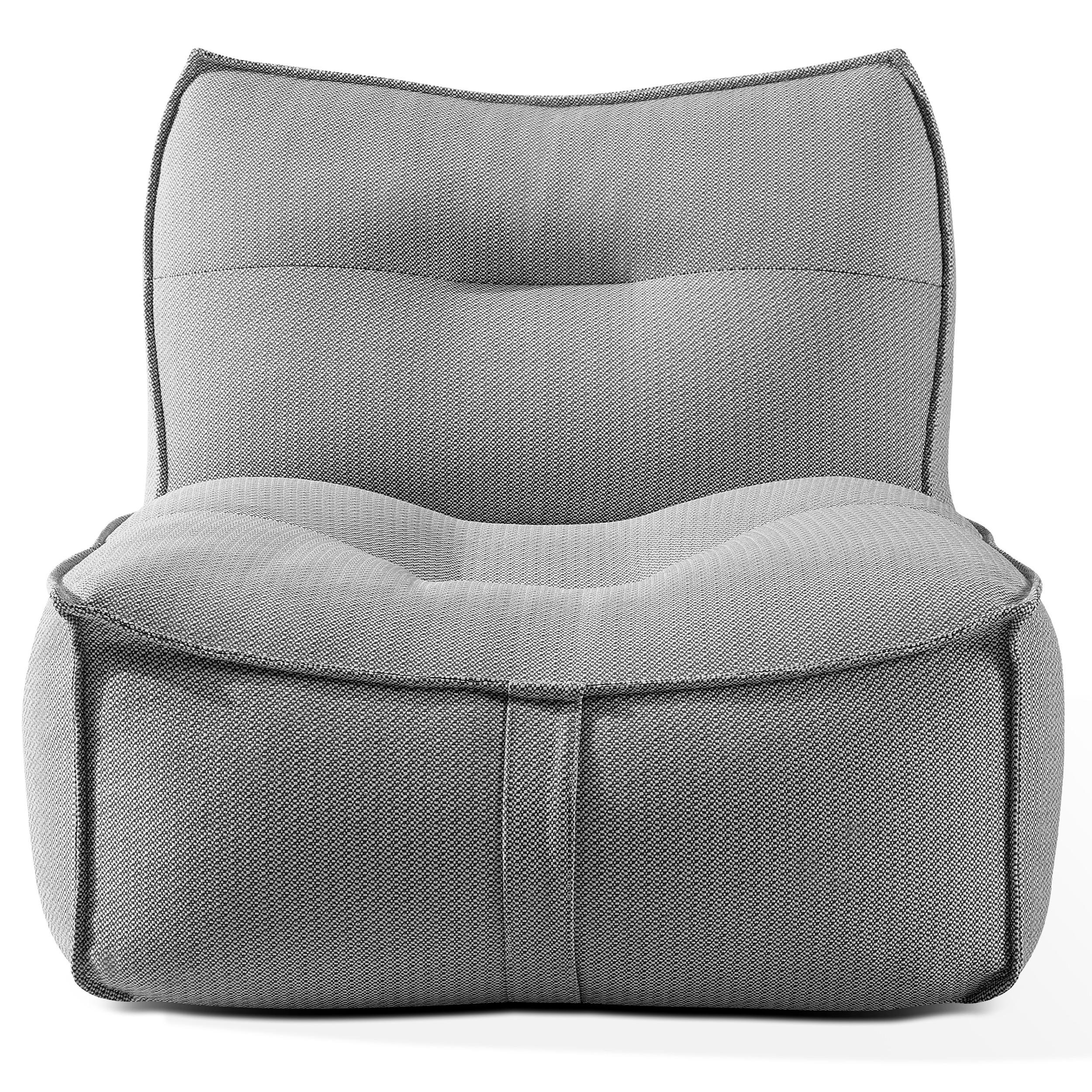 GARTENSESSEL LOVIA Lounge-Sessel, Schwarz/Weiß - Schwarz, Textil (90/82/106cm) - KONSIMO®