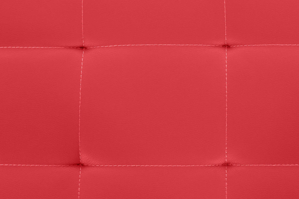 SITZBANK Puebla Kunstleder Rot - Rot, Leder (100/48/40cm) - DELUKE