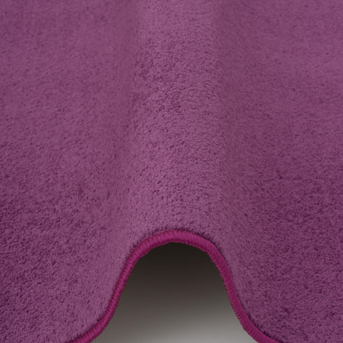 TREND VELOURS TEPPICH JOY RUND - Lila, Textil (100/100cm) - Snapstyle